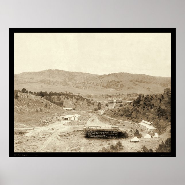 Hotel Minnekahta Hot Springs SD 1889 Poster (Front)