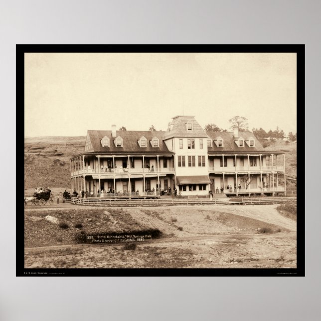 Hotel Minnekahta in Hot Springs SD 1889 Poster (Front)