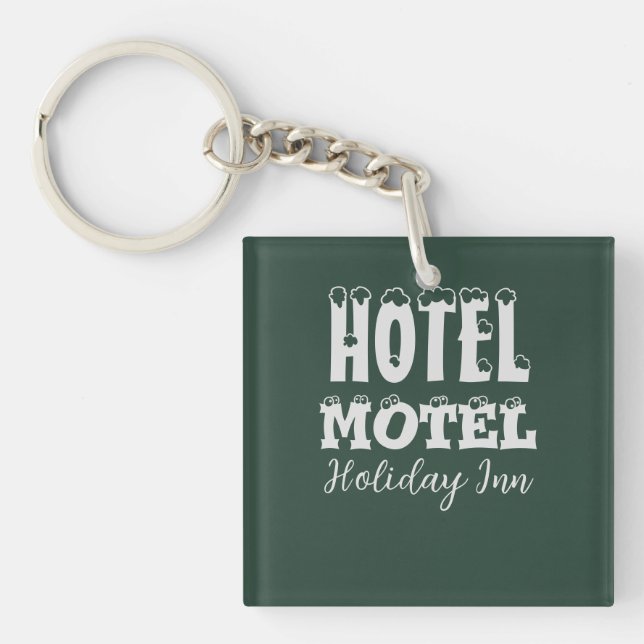 Hotel Motel Holiday Inn. Sugarhill Gang. Rappers  Keychain (Front)