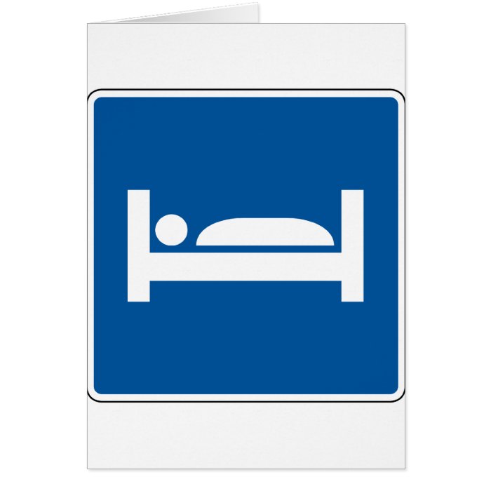 Hotel Motel Street Sign Cards