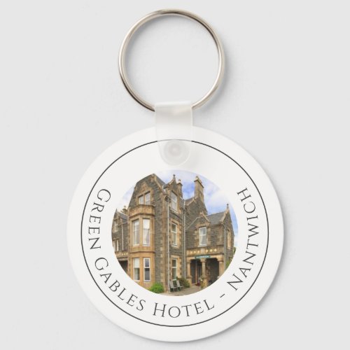 Hotel Name Plus Hotel Photo on a Keychain