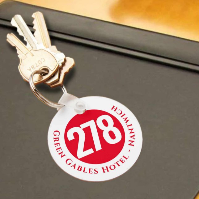 Hotel Name Plus Room Number on a Keychain (Creator Uploaded)