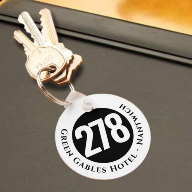 Hotel Name Plus Room Number on a Keychain (Creator Uploaded)