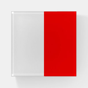 HOTEL Nautical flag Red White Paperweight