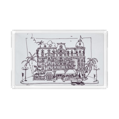 Hotel Negresco English Promenade  Nice France Acrylic Tray