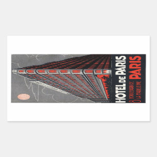 Hotel of Paris (Paris) Rectangular Sticker