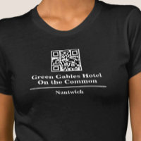 Hotel or Restaurant Name with QR Code T-Shirt