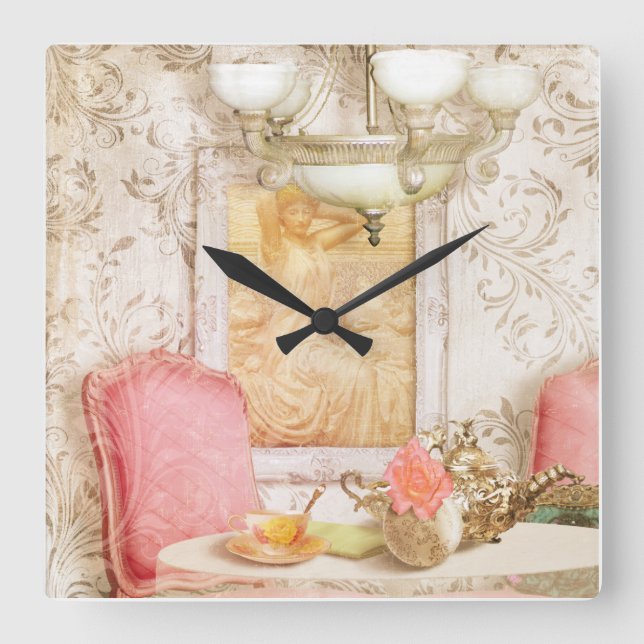 Hotel Paris circa 1900 clock shabby chic (Front)