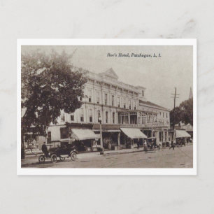 Hotel, Patchogue, Long Island, New York Vintage Postcard