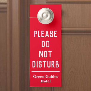 Hotel Please Do Not Disturb/ Clean My Room Door Hanger