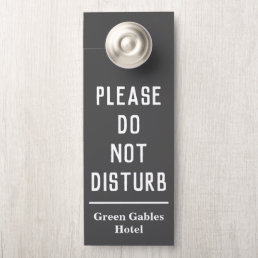 Hotel Please Do Not Disturb Door Hanger
