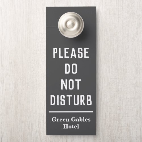 Hotel Please Do Not Disturb Door Hanger