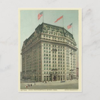 Hotel Pontchartrain Detroit Michigan Postcard by thedustyattic at Zazzle