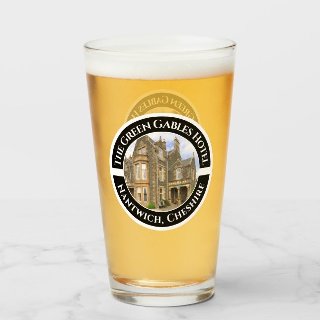 Hotel, Pub or Bar Branded Drinks Glass with Photo (Front Filled)