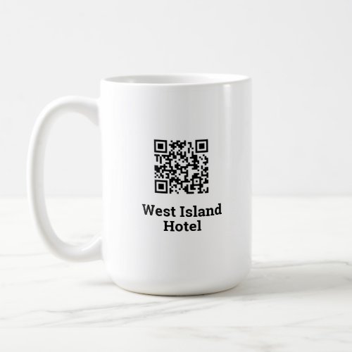 Hotel QR Code Design Coffee Mug