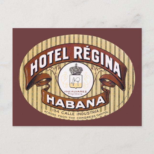Hotel Regina Habana Cuba Postcard (Front)