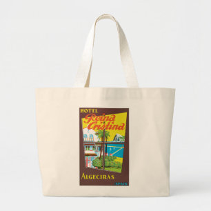 Hotel Reina Cristina ~ Algeciras Large Tote Bag