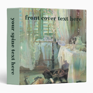 Hotel Room by John Singer Sargent 3 Ring Binder