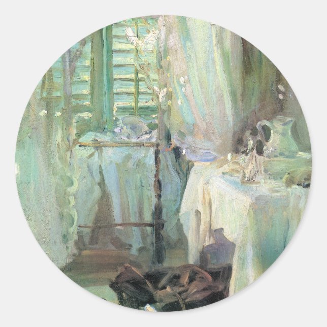 Hotel Room by John Singer Sargent Classic Round Sticker (Front)
