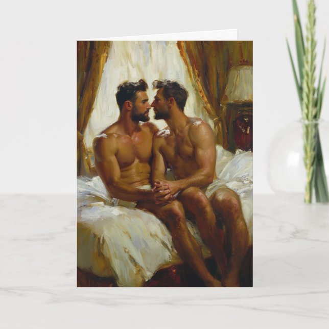 Hotel Room Embrace Card (Front)