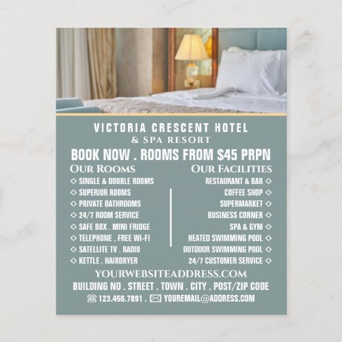 Hotel Room Hotel Accommodation Advertising Flyer