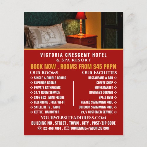Hotel Room Hotel Accommodation Advertising Flyer