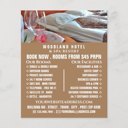 Hotel Room Hotel Accommodation Advertising Flyer