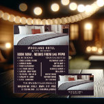 Hotel Room, Hotel Accommodation Advertising Flyer<br><div class="desc">Hotel Room,  Hotel Accommodation Advertising Flyers By The Business Card Store.</div>
