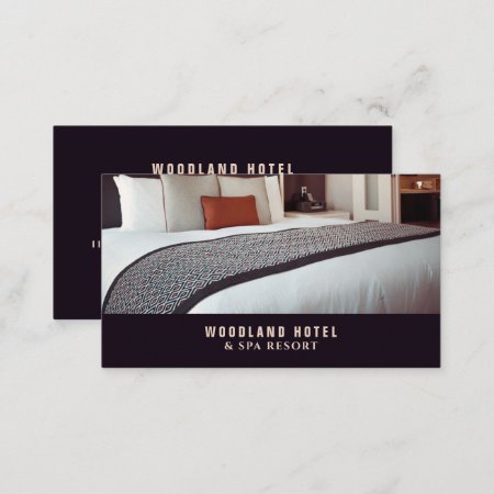 Hotel Room, Hotel Accommodation Business Card