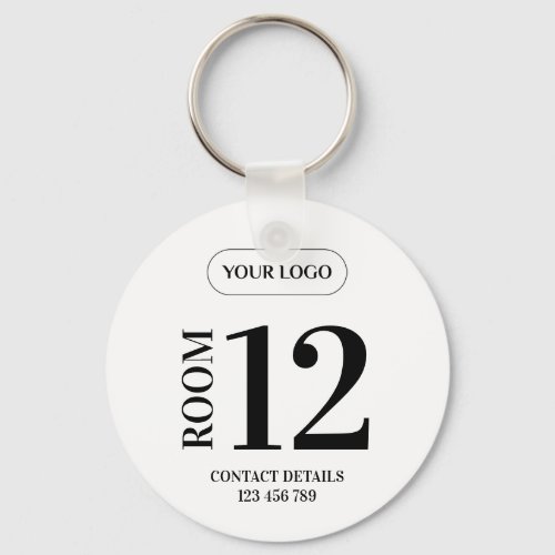 Hotel Room Number Keychain