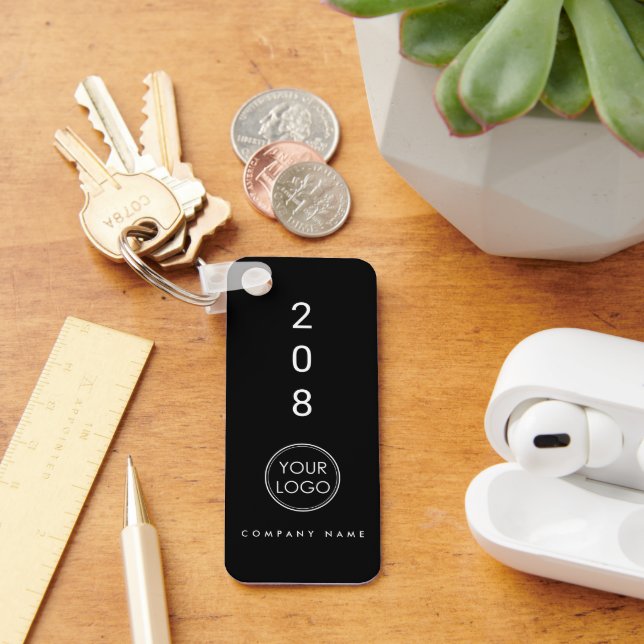 Hotel Room with customizable number Keychain (Desk)