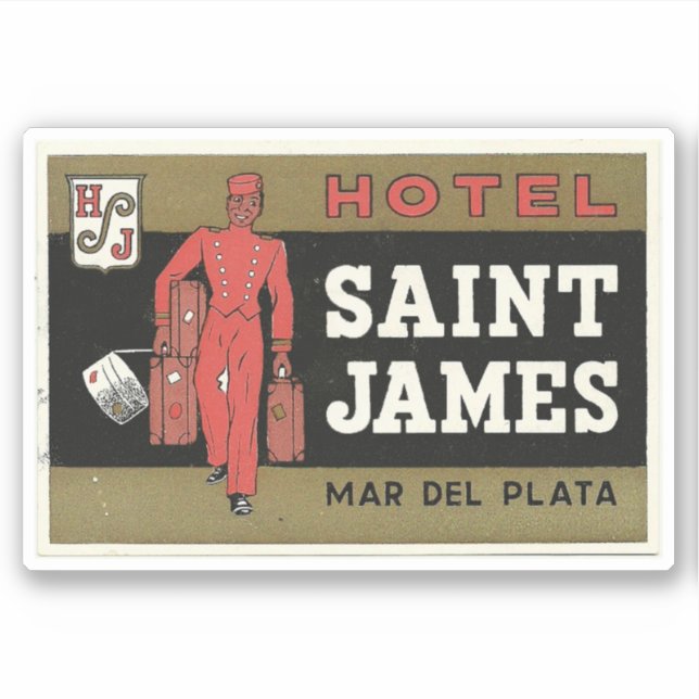 Hotel Saint James Mar Del Plata Sticker (Front)