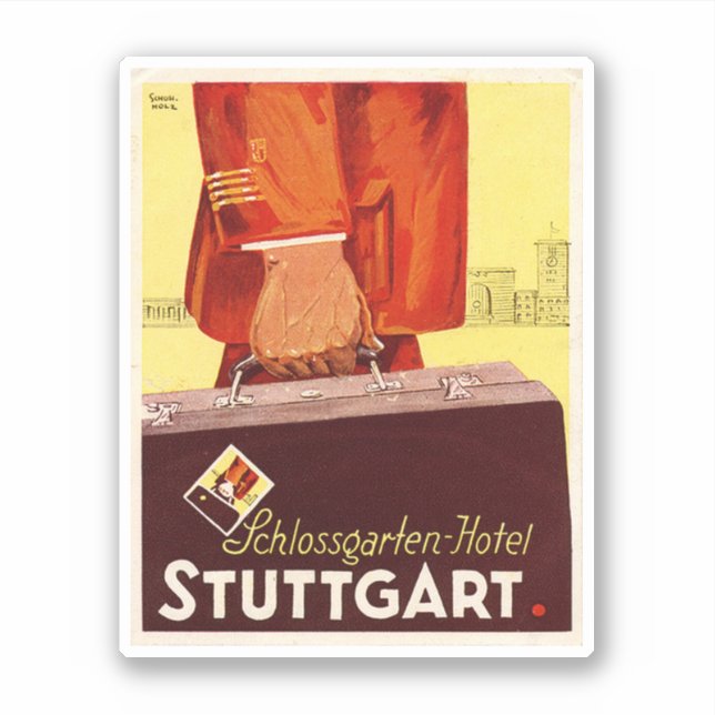 Hotel Schlossgarten Stuttgard Germany Sticker (Front)