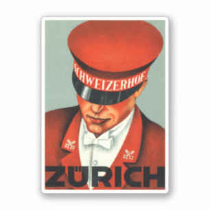 Hotel Schweizerhof Switzerland Sticker