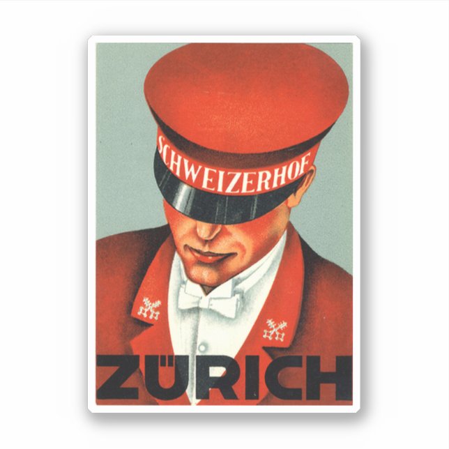 Hotel Schweizerhof Switzerland Sticker (Front)