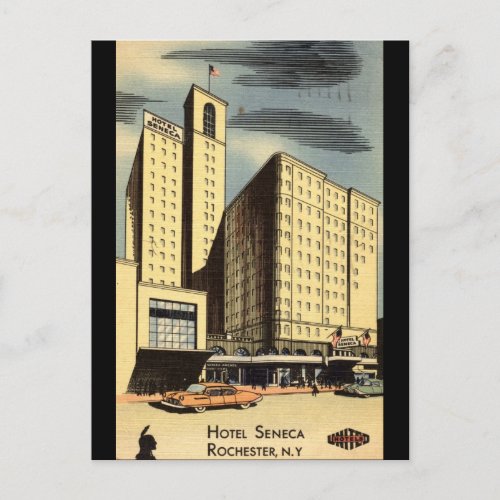 Hotel Seneca Rochester NY Vintage Postcard