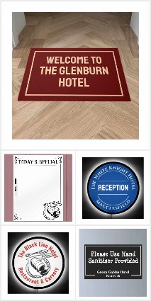 Hotel Signs, Notices, & Promotions