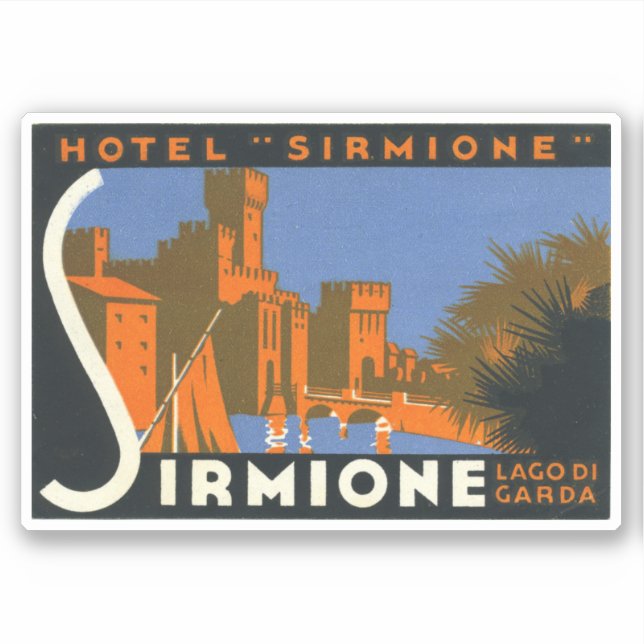 Hotel Sirmion Lago Di Garda Sticker (Front)