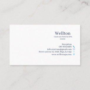 Hotel & Spa Business Card