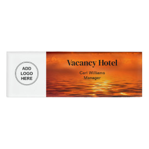 Hotel Staff Bulk Logo Design Name Tags