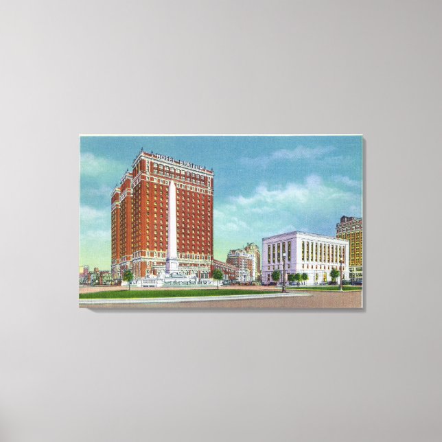 Hotel Statler and NY State Office Bldg Canvas Print (Front)