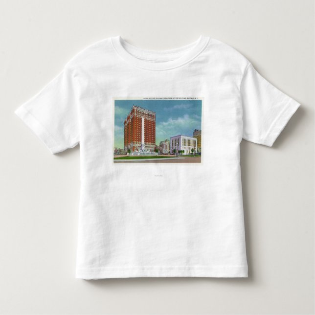 Hotel Statler and NY State Office Bldg Toddler T-shirt (Front)