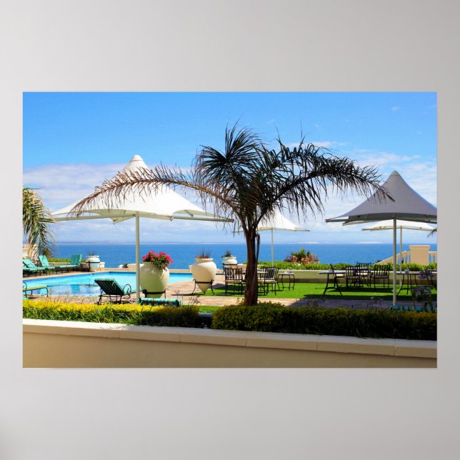 Hotel Swimming Pool and Gardens Poster (Front)