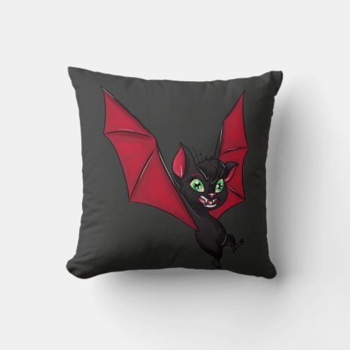 Hotel Transylvania Bat Mavis T_Shirt Throw Pillow