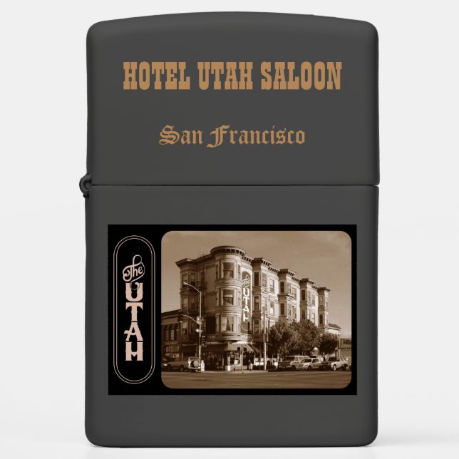 Hotel Utah Saloon, San Francisco, Zippo Lighter (Front)