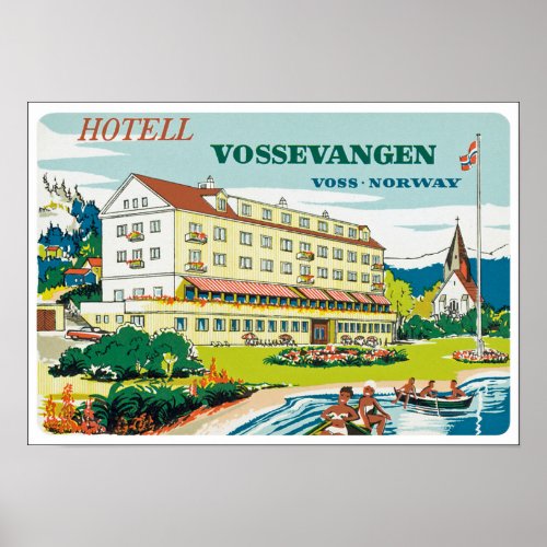Hotel Vossevangen Norway Poster