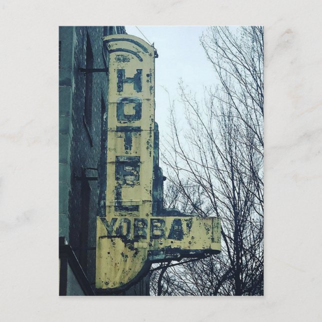 Hotel Yorba Sign Postcard, Mexican  Town Detroit Postcard (Front)
