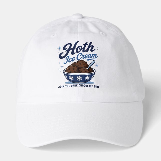 Hoth Ice Cream Dark Chocolate Funny Hat (Front)