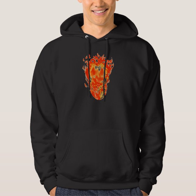 Hothead flaming skull hoodie (Front)