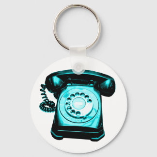 Hotline Cyan Keychain